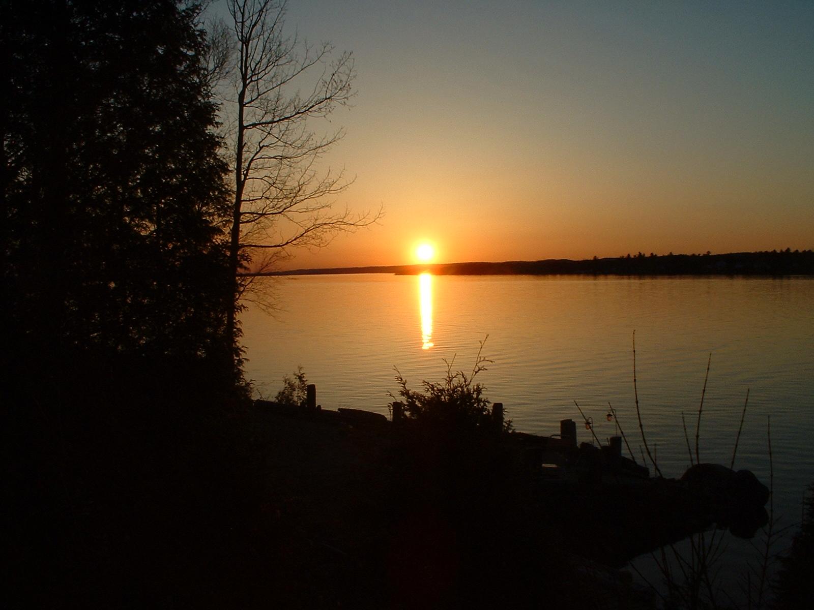 Sunset in Chute à Blondeau, Ontario.